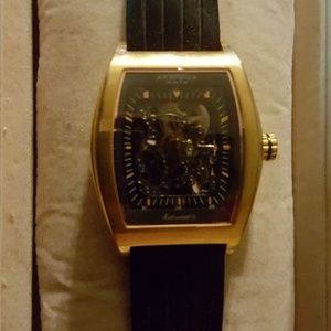 Akribos XXIV rose gold automatic watch